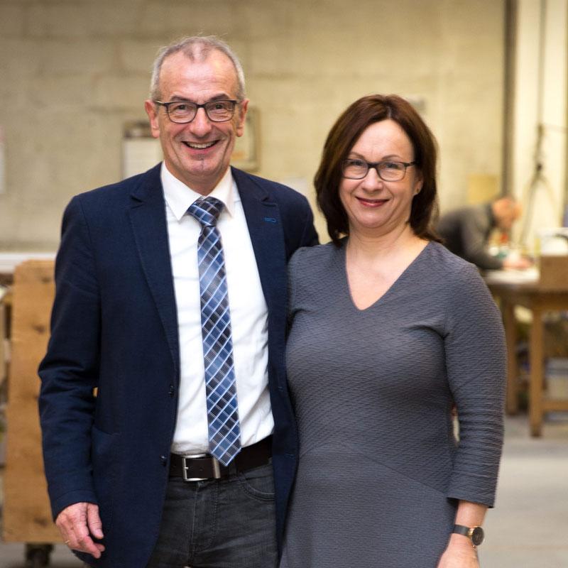 Inhaber Armin Fried mit Ehefrau Angelika, Robert Esche GmbH