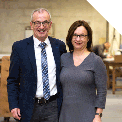 Inhaber Armin Fried mit Ehefrau Angelika, Robert Esche GmbH